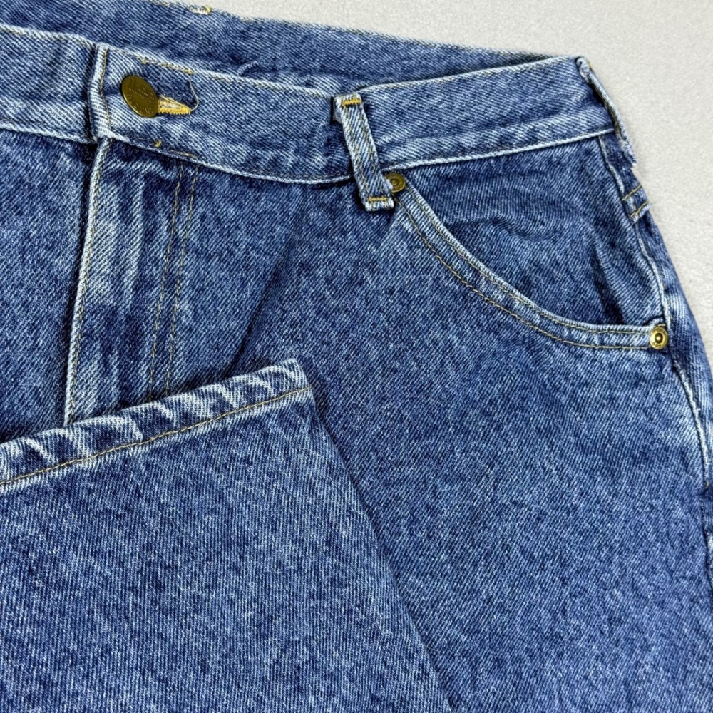 Lee High Rise Mom Jeans Medium Wash Tapered Leg Denim Pants